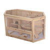 PawHut Fir Wood Hamster Cage Mouse Rats Small Animal Exercise Play